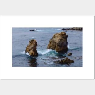 Rocky Blue Sea - Big Sur Posters and Art